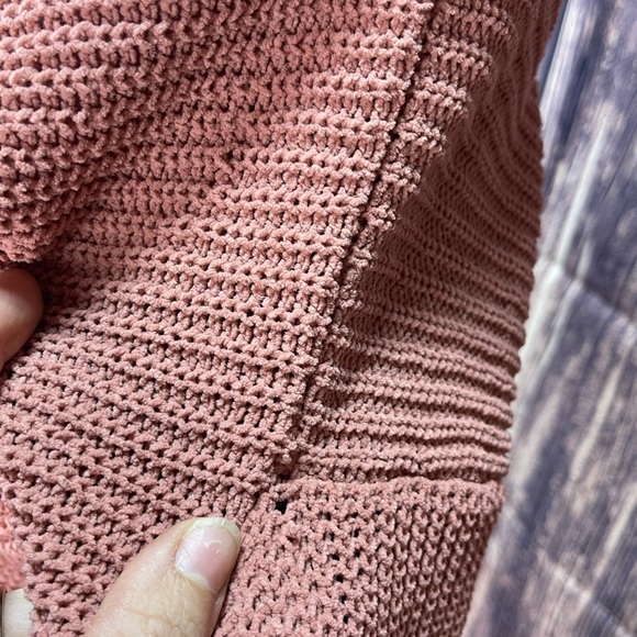 Jessica Simpson mauve pink cropped top sweater women’s size XS boho - Picture 15 of 16